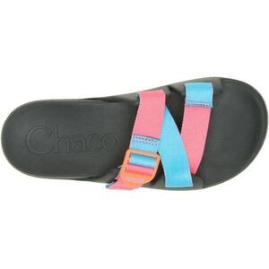 Chaco Lowdown Chillos Slides Sz 8 Pink Blue